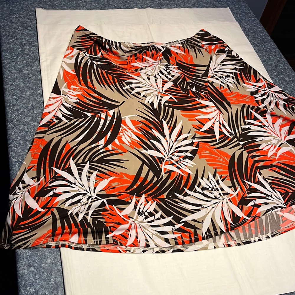 Cato Skirt Womens Colorful Artsy elastic waist Skirt 18/20W